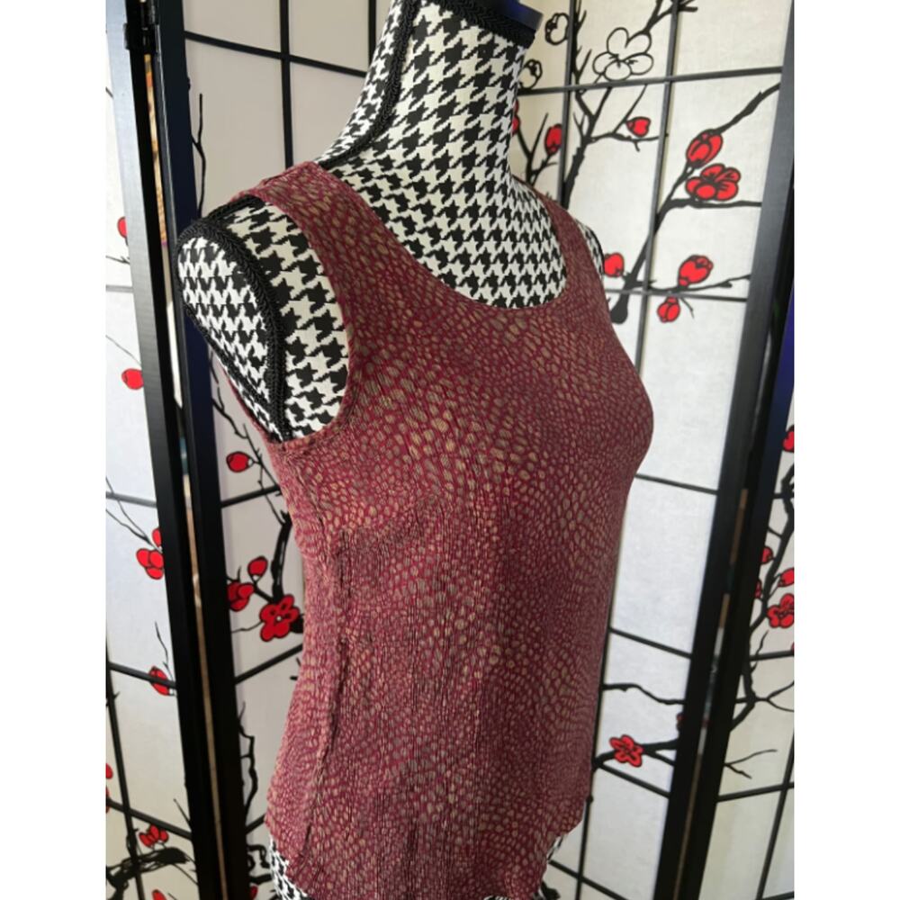 Vintage Karen Scott snake design tank top Size Small